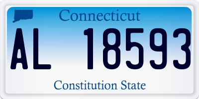 CT license plate AL18593