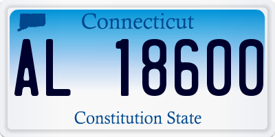 CT license plate AL18600