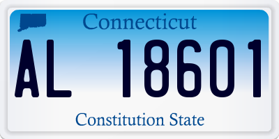 CT license plate AL18601
