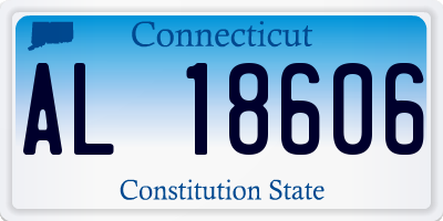 CT license plate AL18606