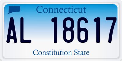CT license plate AL18617