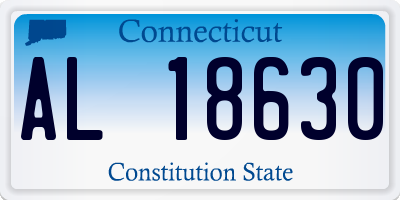 CT license plate AL18630
