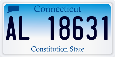 CT license plate AL18631