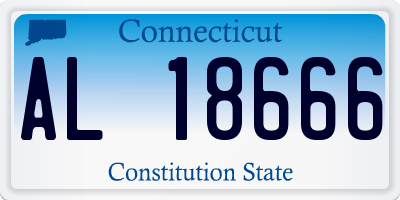 CT license plate AL18666