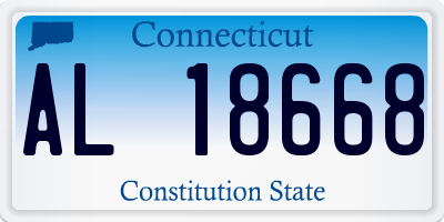 CT license plate AL18668