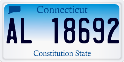 CT license plate AL18692