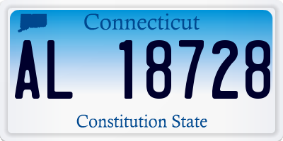 CT license plate AL18728