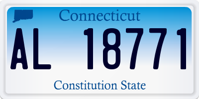 CT license plate AL18771