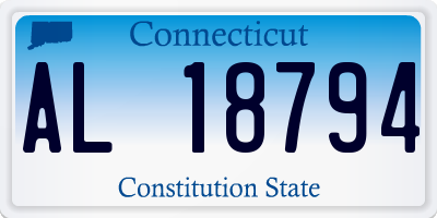 CT license plate AL18794