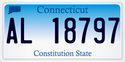 CT license plate AL18797
