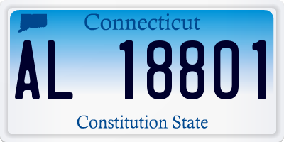 CT license plate AL18801