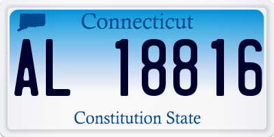 CT license plate AL18816