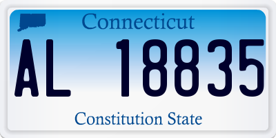 CT license plate AL18835