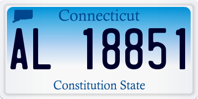 CT license plate AL18851