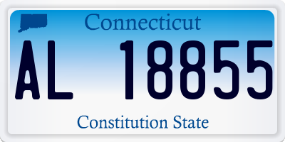 CT license plate AL18855