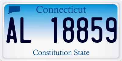 CT license plate AL18859