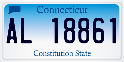 CT license plate AL18861