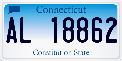 CT license plate AL18862