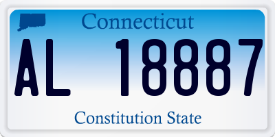 CT license plate AL18887