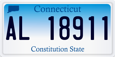 CT license plate AL18911