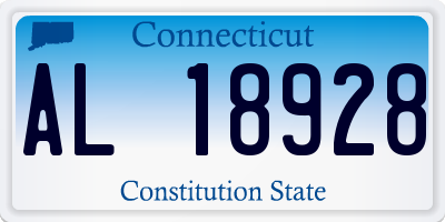 CT license plate AL18928