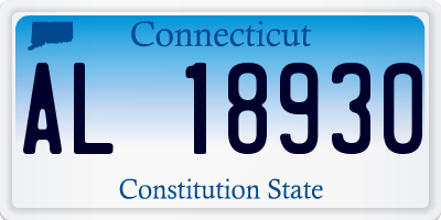 CT license plate AL18930