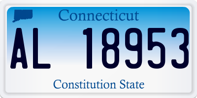 CT license plate AL18953