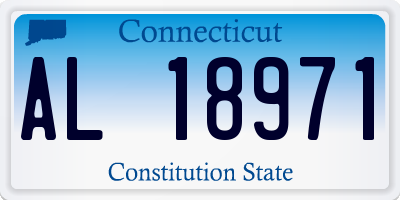 CT license plate AL18971