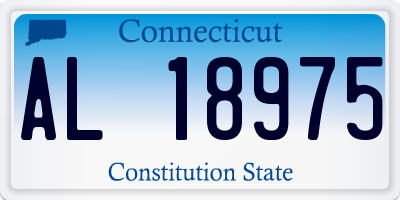 CT license plate AL18975