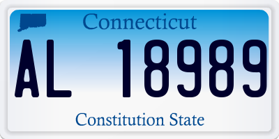 CT license plate AL18989