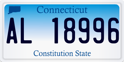 CT license plate AL18996