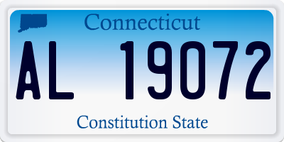 CT license plate AL19072