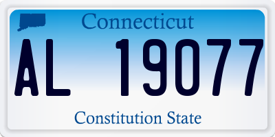 CT license plate AL19077