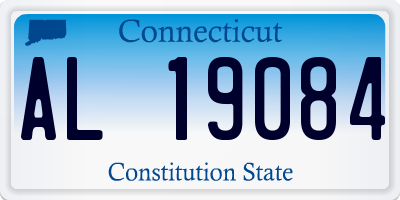 CT license plate AL19084