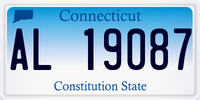 CT license plate AL19087
