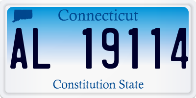 CT license plate AL19114