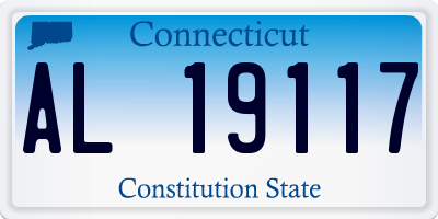 CT license plate AL19117