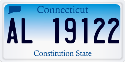 CT license plate AL19122