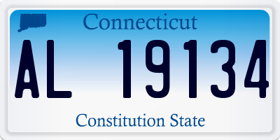 CT license plate AL19134