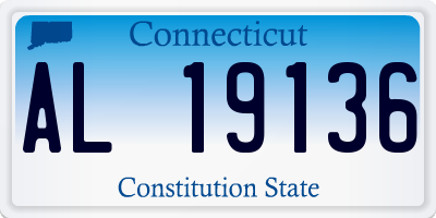 CT license plate AL19136