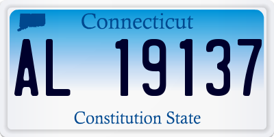 CT license plate AL19137