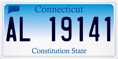 CT license plate AL19141