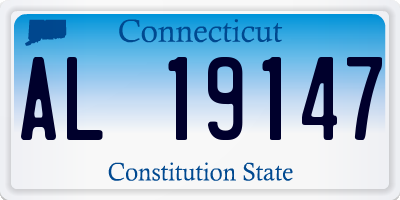 CT license plate AL19147