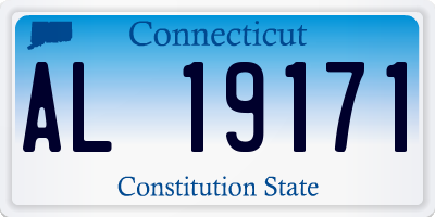 CT license plate AL19171