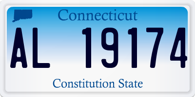 CT license plate AL19174