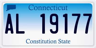 CT license plate AL19177