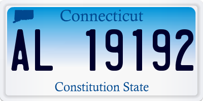 CT license plate AL19192