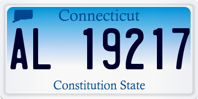 CT license plate AL19217