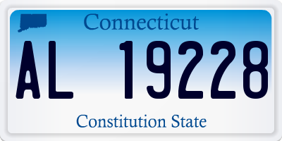 CT license plate AL19228