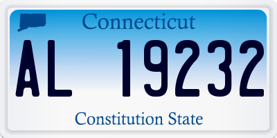 CT license plate AL19232